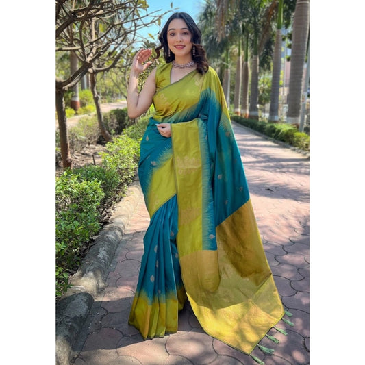 Rama Silk Printed Saree