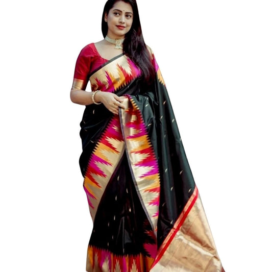 Multicolor Silk Printed Saree