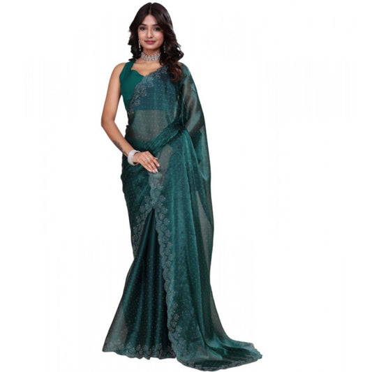 Green Jimmy Choo Bollywood Saree