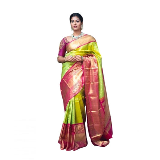 Green Litchi Silk Saree