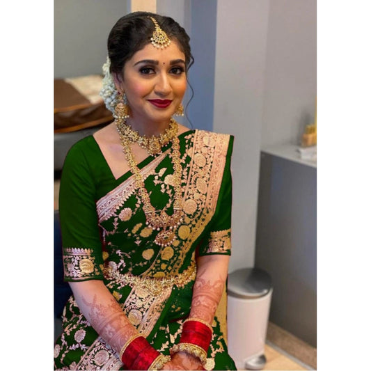 Green Litchi Silk Saree