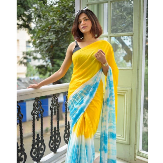 Sunny Linen Saree