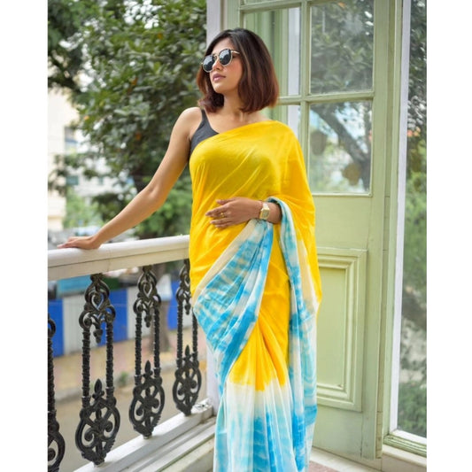 Sunny Linen Saree