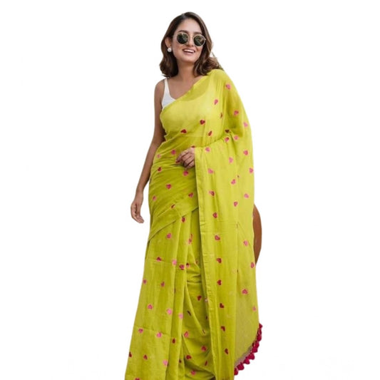 Light Green Linen Saree