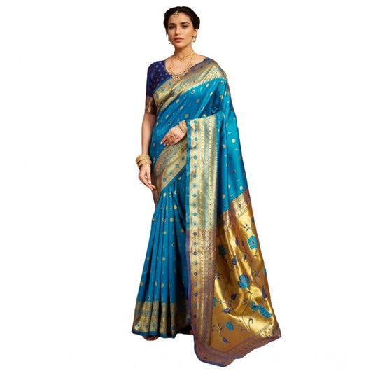 Aqua Silk Saree