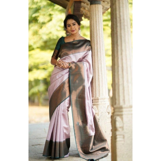 Light Pink Lichi Saree