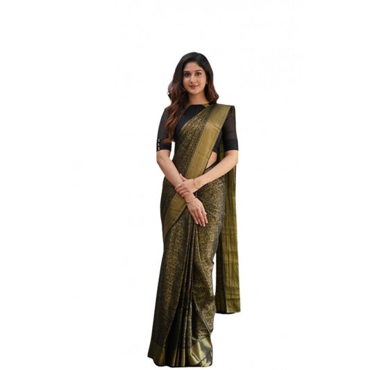 Green Lichi Silk Saree