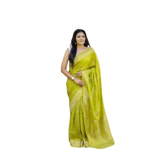 Green Lichi Silk Saree