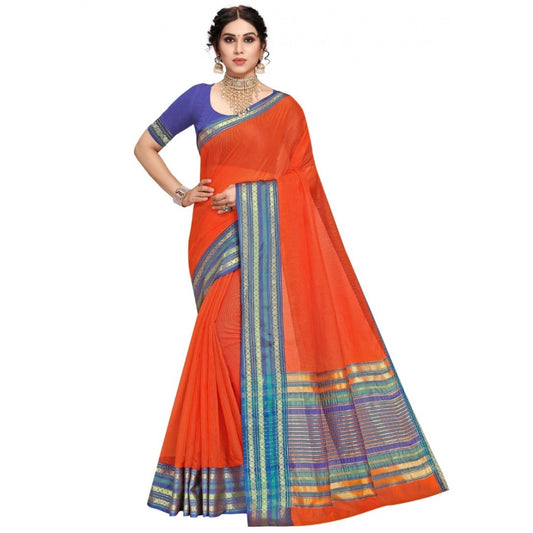 Fanta Kota Doria Cotton Bordered Saree
