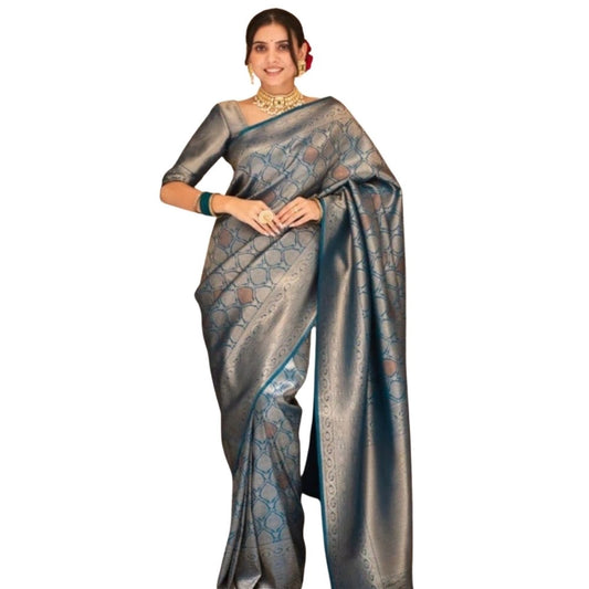 Rama Silk Printed Saree