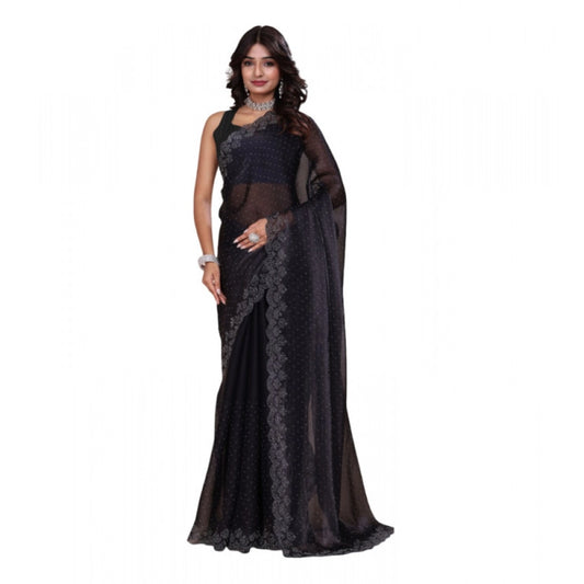 Black Jimmy Choo Bollywood Saree