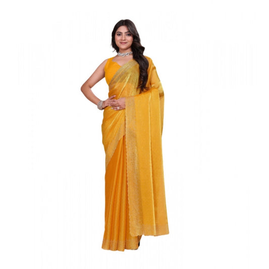Mustard Jimmy Choo Saree