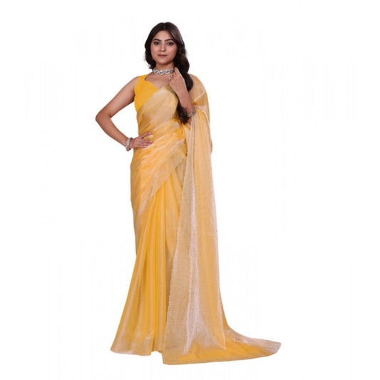 Yellow Jimmy Choo Saree