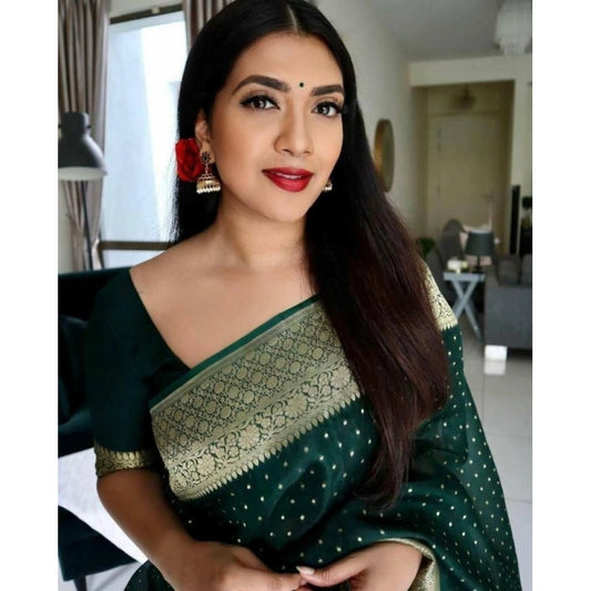 Green Litchi Silk Saree