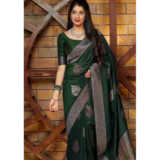 Green Litchi Silk Saree