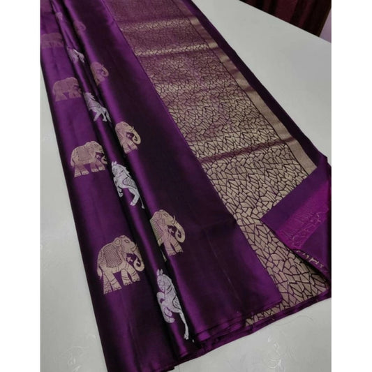 Magenta Pink Silk Saree