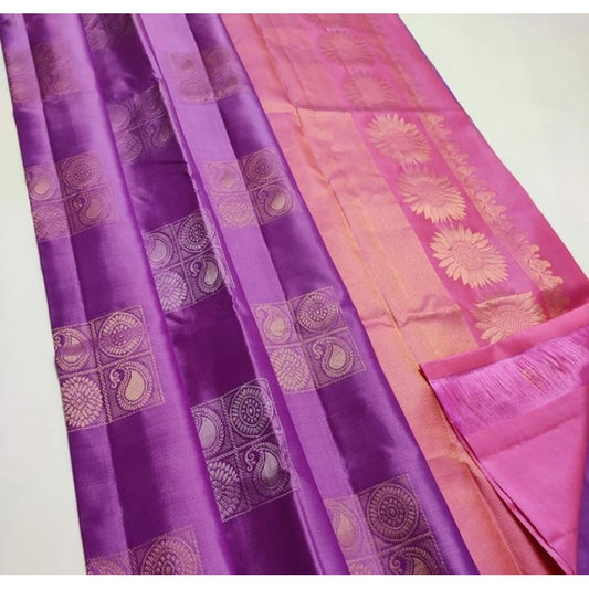Magenta Pink Silk Saree
