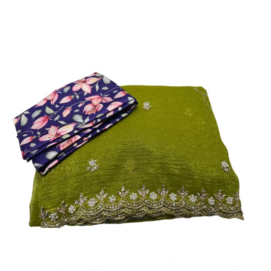 Green Soft Silk Saree