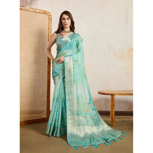 Green Viscose Saree