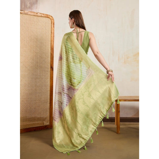 Light Green Viscose Saree