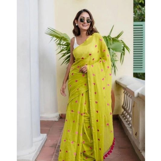 Light Green Linen Saree