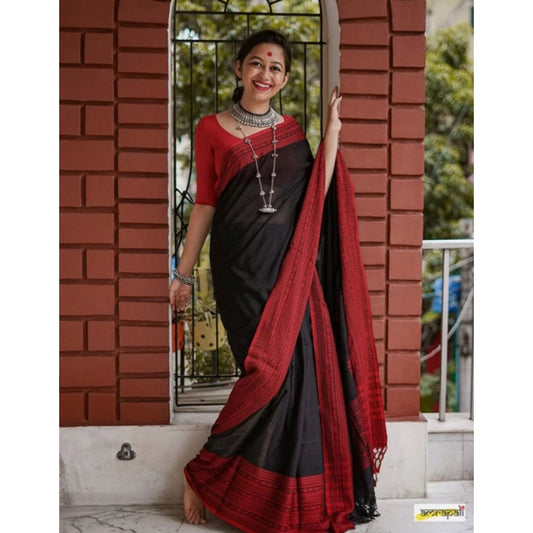 Black Lilan Printed Saree